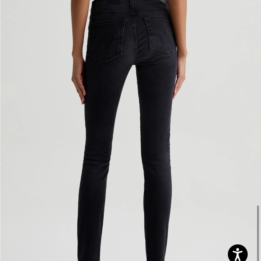 AG Jeans -The Prima, Cigarette Leg, Faded Black, size 28-worn 1 time